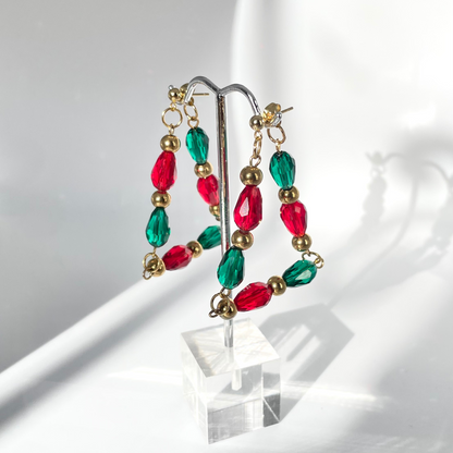 Triangle Dangle 2-in-1 Hoop Earrings (Holiday Edition)