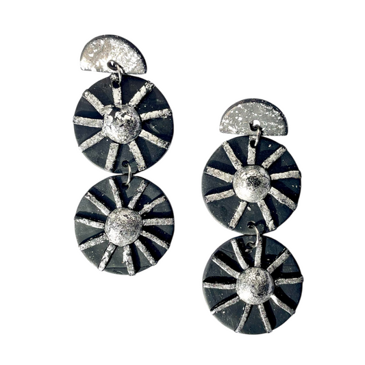 'Warrior' Stud Dangle Earrings