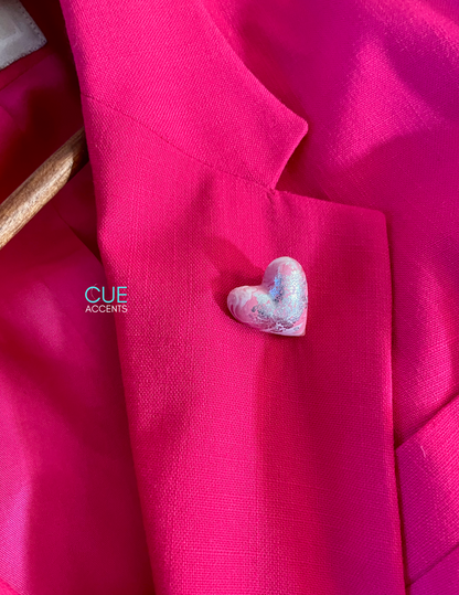 "Sweetheart" Polymer Clay PIN #WithLove