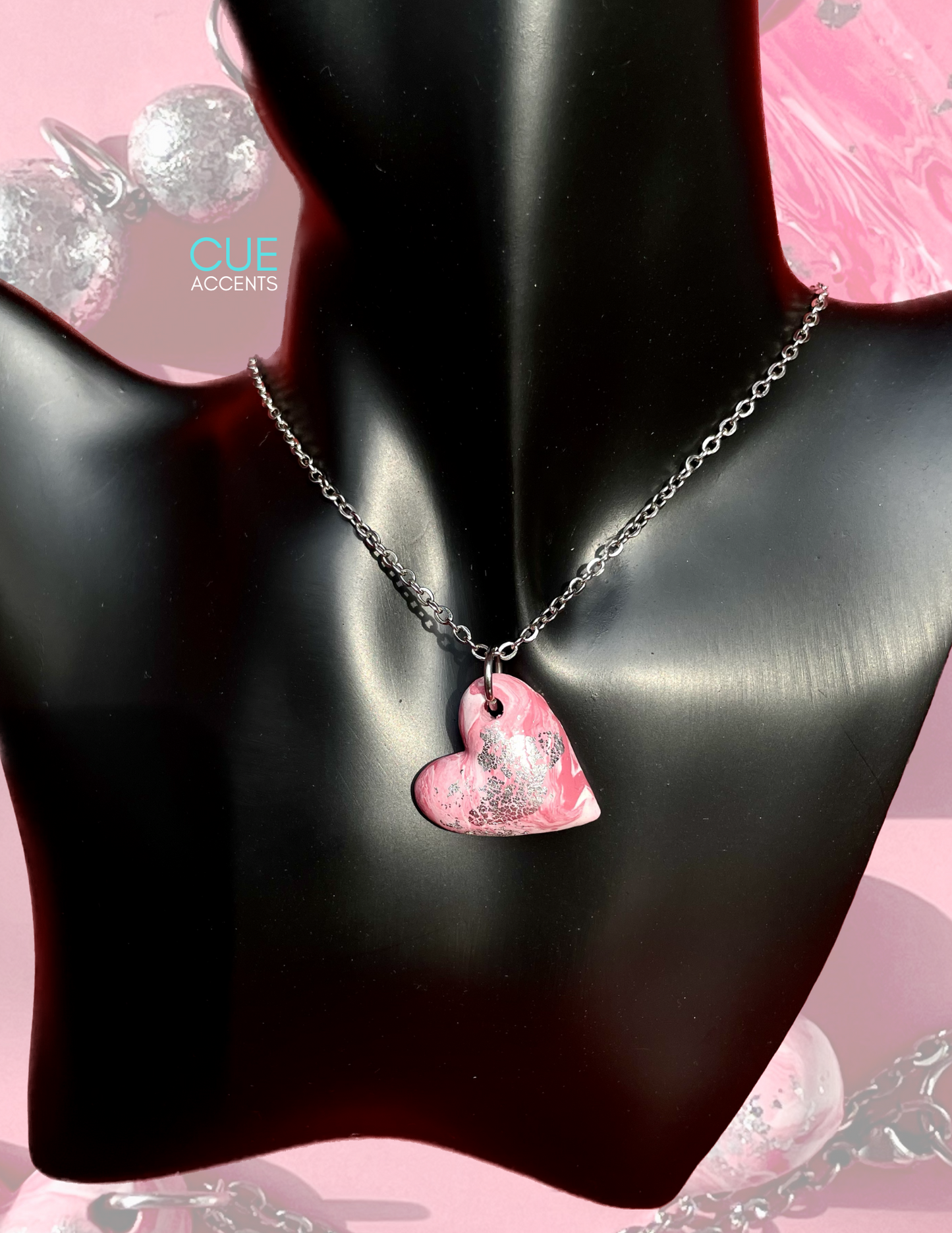 "Sweetheart" Polymer Clay CHARM NECKLACE #WithLove