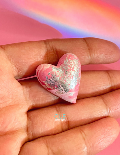 "Sweetheart" Polymer Clay PIN #WithLove