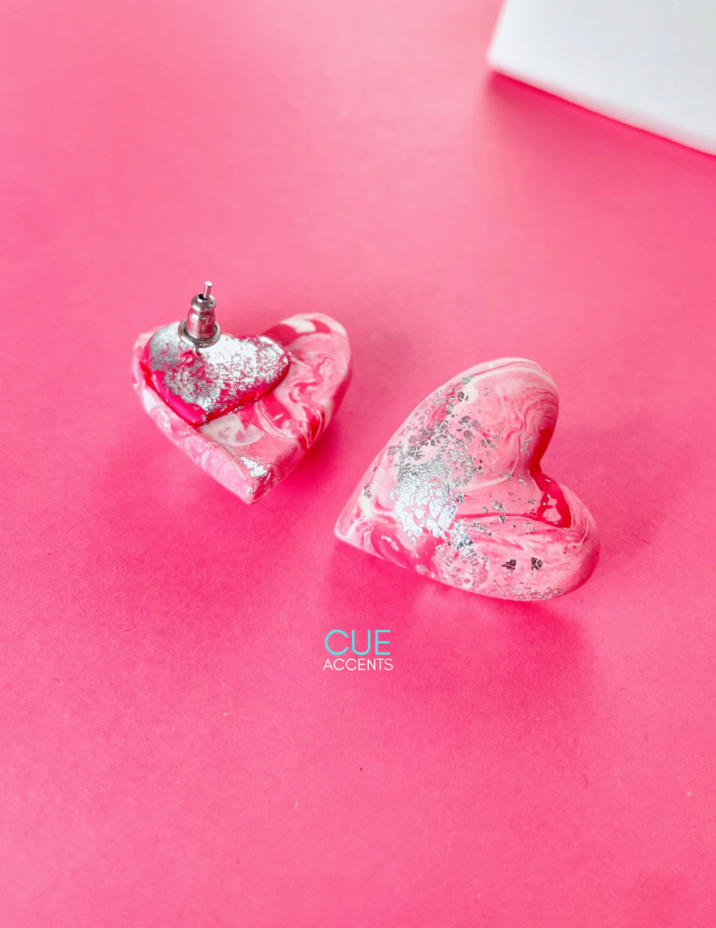 "Sweetheart" Polymer Clay STUD EARRINGS #WithLove